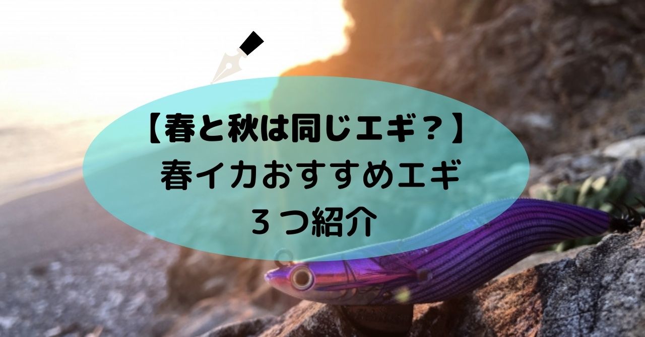 秋と春イカが同じエギで良い４つの理由と筆者おすすめエギ３つについて紹介 初心者エギンガーの独り言